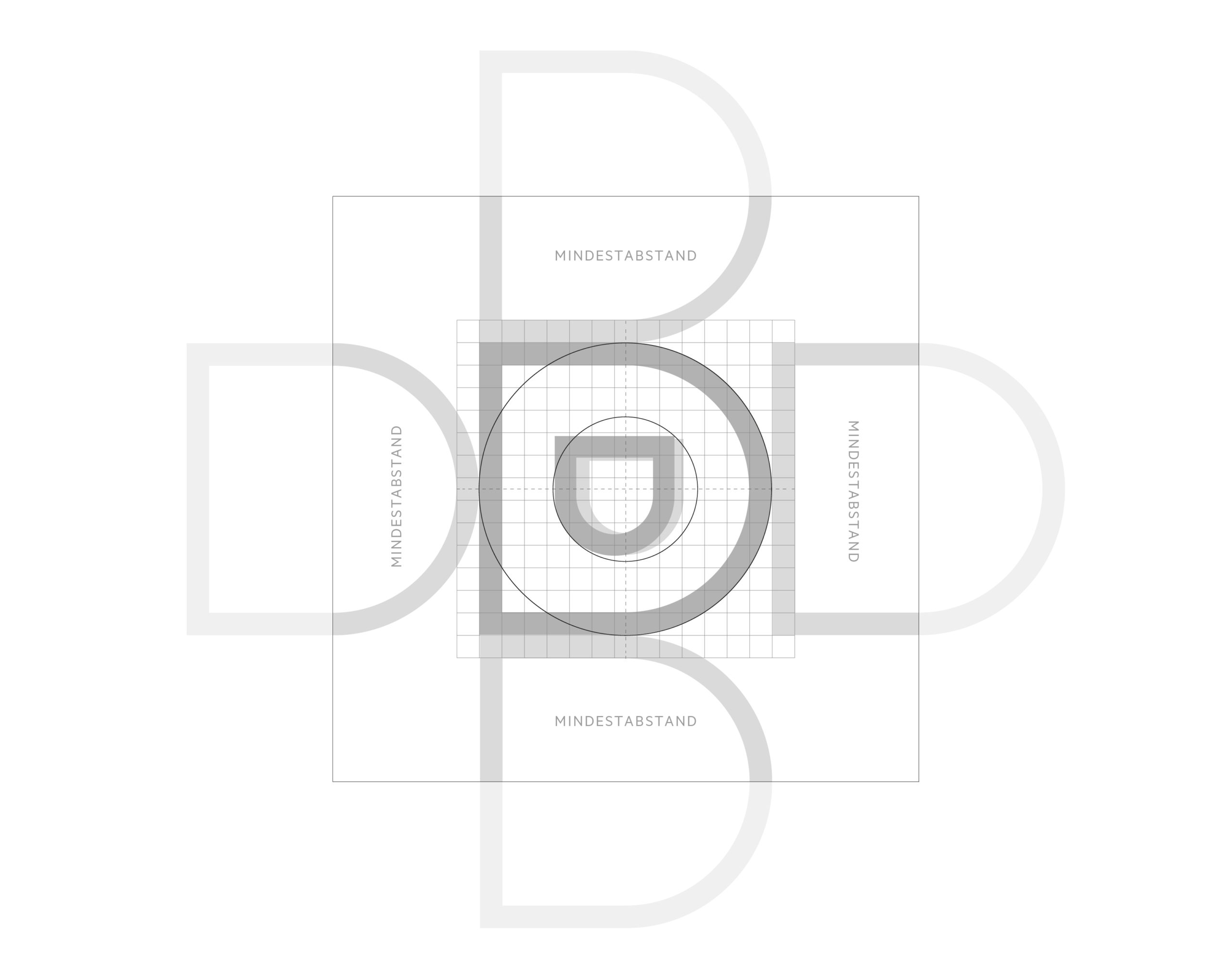 Katholische Hochschulgemeinde Düsseldorf Corporate Design Logo Konstruktion und Schutzzone Symbol